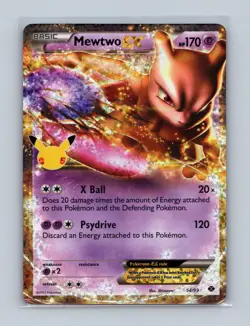 Mewtwo EX 54/99 Holo Rare EX Next Destinies Pokemon Lightly Played - Image 1