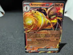 Armarouge ex - 027/182 - Pokemon Paradox Rift Ultra Rare Card NM - Image 1