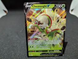 Chesnaught V - 015/195 - Pokemon Silver Tempest Ultra Rare Card NM - Image 1
