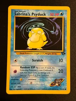 Pokemon Vintage Sabrina's Psyduck 99/132 Gym Challenge Regular - Image 1