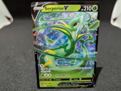 Pokemon Serperior V Sword & Shield Silver Tempest Ultra Rare 007/195 - Image 1