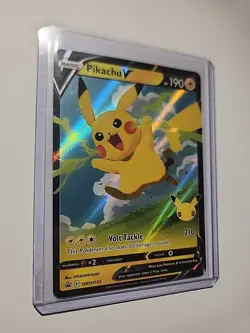 Pikachu V SWSH143 SWSH: Pokemon Sword & Shield Pokemon Celebrations Promo NM - Image 2