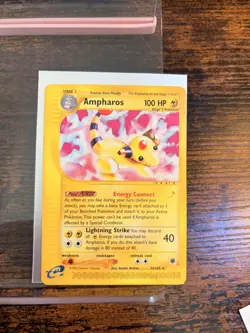Pokemon Ampharos Expedition 34/165 & Meganium 54/165 Non-Holo Rare Card Lot: LP - Image 4