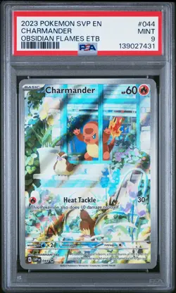 2023 POKEMON SVP EN-SV BLACK STAR PROMO #044 CHARMANDER PSA 9 - Image 1