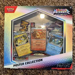 Pokemon TCG SV8.5 Prismatic Evolutions Poster Collection Box New Factory Sealed - Image 1