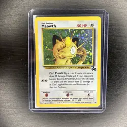 Meowth Holo 10/53 WOTC Black Star Promo Pokemon Card - Image 1