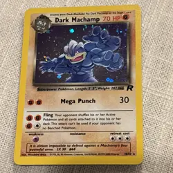 2000 Dark Machamp 10/82 Team Rocket Unlimited Holo Rare Pokemon Tcg LP - Image 1