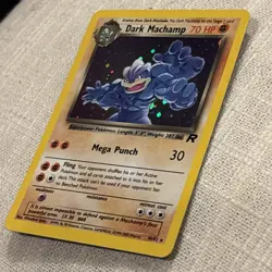 2000 Dark Machamp 10/82 Team Rocket Unlimited Holo Rare Pokemon Tcg LP - Image 3