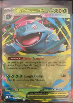 Pokemon TCG - Mega Venusaur ex 003/132 Mega Evolution Double Rare English Holo - Image 1