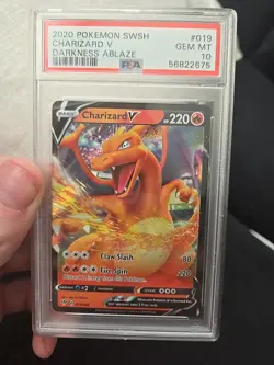 PSA 10 GEM MINT Charizard V 019/189 Pokemon SWSH Darkness Ablaze Ultra Rare Holo - Image 4
