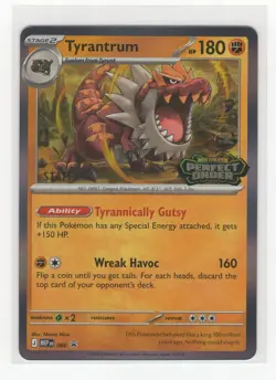Pokemon Staff Perfect Order Black Star Promo MEP 066 Tyrantrum - Image 1