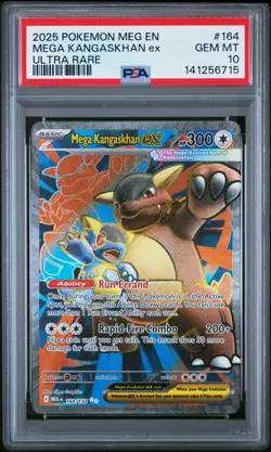 2025 POKEMON MEG EN-MEGA EVOLUTION ULTRA RARE #164 MEGA KANGASKHAN EX PSA 10 - Image 1