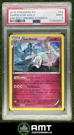 Gardevoir PSA 9 2015 Pokemon XY Ancient Origins Cosmos Holo #54/98 0931 - Image 1