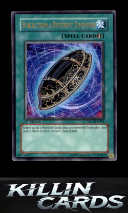 1st Edition Burial from a Different Dimension DP03-EN026 YuGiOh Ultra Rare Dueli - Image 1