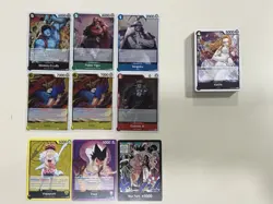 One Piece OP07 Leader x2 & Common x 50 & Don & Rare x 6 Lot - Image 1