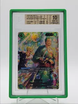 RORONOA ZORO 2026 ONE PIECE AZURE SEA'S SEVEN RARE SP PRB02-006 BGS 10 Q6886 - Image 1