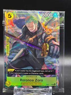 One Piece Roronoa Zoro #OP07-113 Sealed Promo Card (F) - Image 1