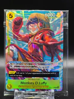 One Piece Monkey D Luffy #OP07-109 Sealed Promo Card (A) - Image 1