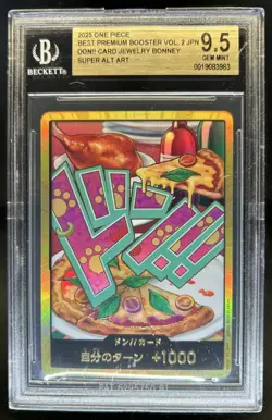 2025 One Piece The Best Premium JPN Jewelry Bonney DON!! Super Alt Art BGS 9.5 - Image 1
