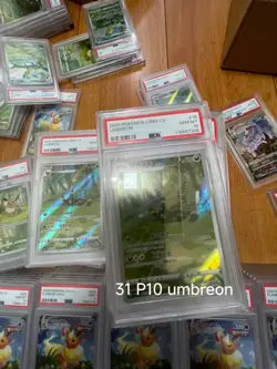 Pokemon PSA10 Umbreon Full Art 2025 0615/15 Gem Pack Vol.2 S.Chinese×58 - Image 1