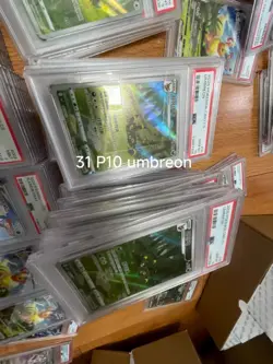 Pokemon PSA10 Umbreon Full Art 2025 0615/15 Gem Pack Vol.2 S.Chinese×58 - Image 2