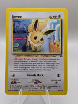 Pokemon Eevee Card Neo Discovery 38/75 Regular Non Holo - Image 1