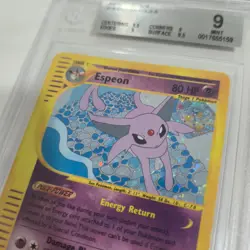 BGS 9 Espeon H9/H32 Aquapolis E Series Holo Rare 2002 Nintendo Pokemon Card - Image 5