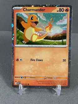 Pokemon Card Charmander Ascended Heroes Promo Cosmos Holo NM FIRE TAIL SWIRL #2 - Image 2