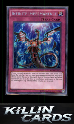 Infinite Impermanence FLOD-EN077 Secret Rare Flames of Destruction YuGiOh Card N - Image 1