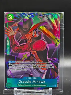 One Piece Dracule Mihawk #ST12-003 Sealed Promo Card (E) - Image 1