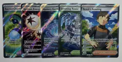 Pokemon Holo Trainer Full Art 5 Card lot - Image 1