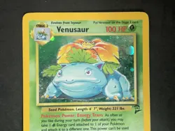 Venusaur 18/130 Base Set 2 Pokemon Card Holo Foil Rare HP - Image 2