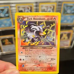 Pokemon Dark Houndoom Holo Rare Neo Destiny 7/105 60 HP 2000 Card - Image 1