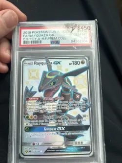 Pokemon Rayquaza GX 177A/168 Alternate Art Holo Promo PSA 10 Graded Card - Image 1