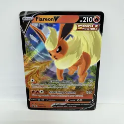 2021 Pokemon TCG SWSH: Promo Cards Flareon V Holo Black Star Promo SWSH149 - Image 1