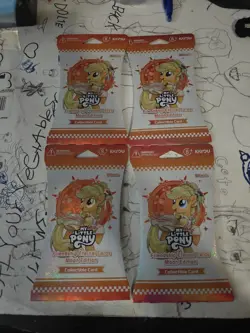 Lot Of Four (4) My Little Pony Friendship Eternal Cards Moon Ed Blister Pack - Image 1