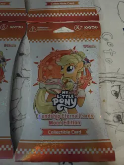 Lot Of Four (4) My Little Pony Friendship Eternal Cards Moon Ed Blister Pack - Image 2