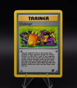 Trainer Challenge Pokemon Card Team Rocket 74/82 Uncommon TCG 2000 WOTC - Image 1