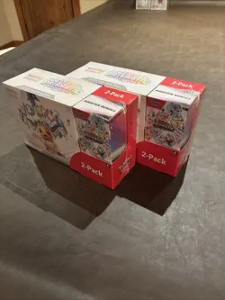Pokemon TCG Prismatic Evolutions Costco 2x 2-Pack | ETB & Booster Bundle - New - Image 3