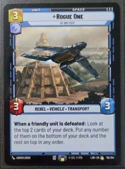 Star Wars Unlimited Rogue One LAW 119/264 RARE Card - Lawless Time - Image 1