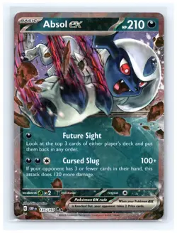 💥 Absol ex - 135/197 - Double Rare Holo English Pokemon Obsidian Flames Card - Image 1