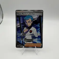 Team Rocket's Archer 223/182 Destined Rivals Full Art Ultra Rare Pokemon Card NM - Image 1