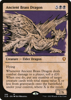 Ancient Brass Dragon (REGULAR) x1 - MTG CLB #389 - Image 1
