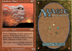 Magic the Gathering -MTG-Lavaborn Muse MP - Image 1
