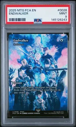 2025 MTG FINAL FANTASY THROUGH THE AGES #0028 ENDWALKER PSA 9 - Image 1