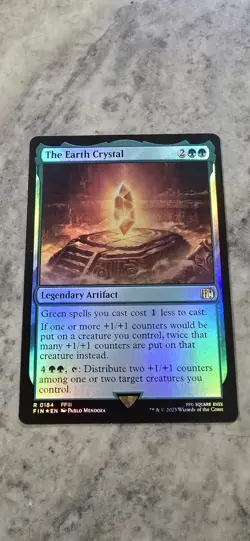 The Earth Crystal Final Fantasy Foil Legendary Artifact Rare MTG NM - Image 1