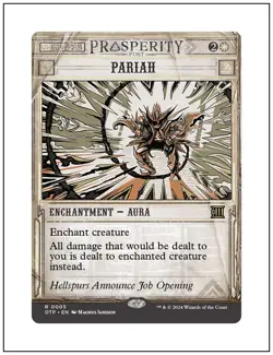1x Pariah, Breaking News Showcase, Magic the Gathering MTG NM - Image 1
