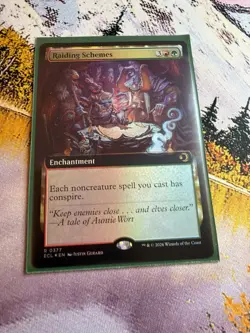 Raiding Schemes - Foil - Extended Art Lorwyn Eclipsed MTG - Image 1