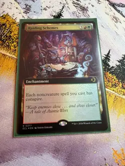 Raiding Schemes - Foil - Extended Art Lorwyn Eclipsed MTG - Image 3