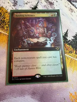 Raiding Schemes - Foil - Extended Art Lorwyn Eclipsed MTG - Image 4